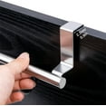 thumbnail image 6 of Over The Door Towel Rack,Tutuviw 3 Pcs Kitchen Towel Holder,9in Stainless Steel Dish Towel Holder,Bath Towel Bar Multi-Functional Towel Rods,Bathroom Cupboard Towel Rack for Hand or Tea Towels, 6 of 7