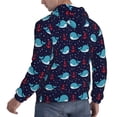 thumbnail image 3 of Hoodies for Men - Cute anchor whale fish dots cartoon Long Sleeve Comfrt Men'S Fashion Hoodies & Sweatshirts, Sweatshirts for Men Hoodies Pullover Clothing Clothes with Pouch, 3 of 7