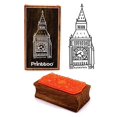 thumbnail image 1 of Printtoo Big Ben Clock Tower Rectangular Wooden Rubber Stamp Block Scrap-Booking, 1 of 2