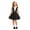Black, variant on Uniform Skirts For Girls School Casual Wear Toddler Kids Pinafore Pleated Skirt With Adjustable Straps Comfortable Everyday Outfit 2-9 Years