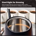 thumbnail image 4 of Greater Goods 0.8L Electric Gooseneck Kettle, Variable Temp Control, 1200W Fast Boil, Pour Over Coffee & Tea Kettle, Stainless Steel, BPA Free, Onyx Black, 4 of 10