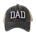 thumbnail image 2 of GIJNRIUIUA Baseball Hat Sun Caps Under $5 Summer Sales MOM DAD Embroidery Trucker Hats Vintage Washed Patchwork Mesh Baseball Cap Adjustable Unisex Fathers Day Gifts Black Beret Hat One Size, 2 of 5