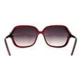 thumbnail image 4 of Womens Rhinestone Jewel Hinge Exposed Lens Butterfly Designer Sunglasses Red Smoke, 4 of 4
