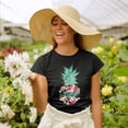 thumbnail image 2 of Aloha Hawaii Hawaiian vacation Flower pineapple T-Shirt, 2 of 3