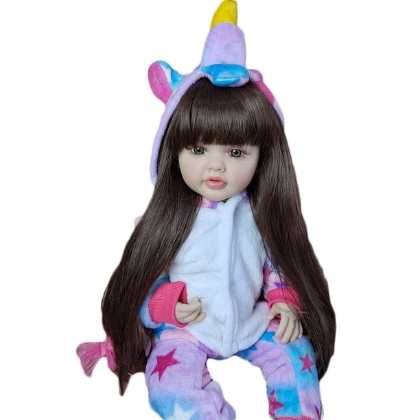 Muñeca Renacida Realista BZDOLL Bebé Silicona 55cm Unicornio