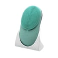 thumbnail image 1 of Cepillo facial sónico, cepillo de limpieza facial sónico, limpiador exfoliante facial de silicona con masaje calentado y diseño ligero para exfoliar suavemente, masajear y limpiar la piel, 1 of 5