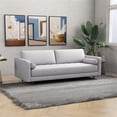 thumbnail image 5 of Demi Mid-Century Tufted Cushion Back Fabric Upholstered Sofa in Light Gray, 5 of 6