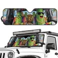 thumbnail image 2 of Yuyamidu Funny Cucumber Windshield Sun Shade Dog Sun Visor Heat Shield for Jeep Wrangler JL Gladiator JT 2/4 Door Keep Vehicle Cool, 2 of 7