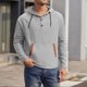thumbnail image 1 of pstuiky manga larga para hombre, Blusa/camiseta informal de manga larga con capucha y cordón de color liso para hombre tops de invierno para hombre xxl, 1 of 7