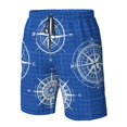 thumbnail image 4 of Fotbe Compass Trajes de Baño Estampados para Hombre, Shorts de Verano de Secado Rápido, Ropa de Playa, Bañadores-X-Large, 4 of 6