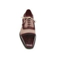 thumbnail image 5 of KRE Prime Men Cap toe Oxfords Bordeaux, Beige Shoes, 5 of 6