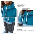 thumbnail image 3 of Sudadera Con Capucha Para Mujer, Capucha De Cuello Alto Con Bloqueo De Color, Sudadera Informal Para Mujer, A Juego Gratis Para La Vida Diaria ANGGREK Otros, 3 of 6