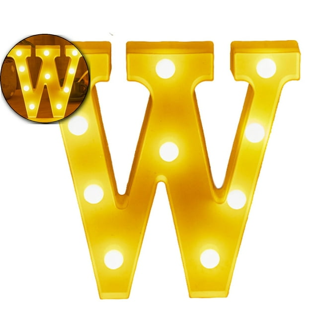 Dvruxg Light Up Letters, Led Letter Lights 26 Alphabet, Decorative Lighted Letter, Battery Powered Led Marquee Letters for Party, Bar, Night Light, Home Decor