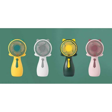

Cute Personal Mini Fan USB Desk Fan with USB Rechargeable 3 Speeds Cooling for Travel Office Room Indoor Outdoor RANDOM COLOR