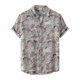 thumbnail image 1 of Summer New Short Sleeve Plus Size Men's Loose Lapel Hawaiian Print Shirt XL, 1 of 5