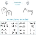 thumbnail image 4 of 8 unids/set Metal Brain Teaser IQ Brain Teasers rompecabezas anillos juego de mesa de juguete separado para niños y adultos TUNC Sencillez, 4 of 5