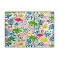 thumbnail image 7 of Non-Slip Area Rug 63x48in Indoor Washable Floor Mats Carpet Printed for Living Room, Bedroom, Home Decor Colorful Flamingo Pattern, 7 of 7