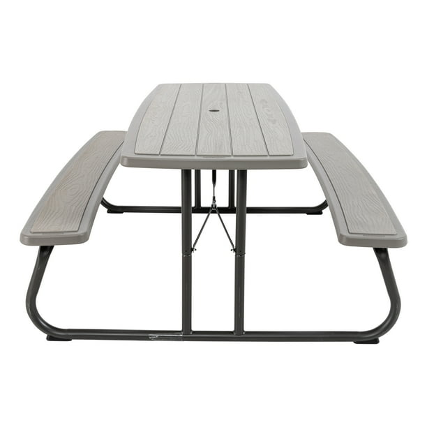 6-Foot Folding Plastic Picnic Table for Patios - Walmart Business