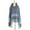 Blue, variant on Womens Winter Cape Cloak Warm Fleece Hooded Warm Fishbone Pattern Hooded Shawl Pullover Elegant Dressy Outerwear For Holiday Festive