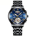 thumbnail image 1 of Reloj cronógrafo para hombre, reloj de pulsera analógico resistente al agua con esfera grande y fecha luminosa, reloj clásico y elegante para hombre, 1 of 6