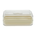 thumbnail image 3 of Unique Bargains 1 Pc Waterproof Soap Holder Double Layer with Cover White Soap Holder for Bathroom 5.35"x3.54"x2.01", 3 of 6