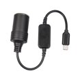 thumbnail image 2 of Convertidor de cable,Convertidor de cable USB C a encendedor de cigarrillos de automóvil,Adaptador de enchufe de encendedor de cigarrillos de 5V USB C a 12V,1Ft 30cm Salida máxima 12V 1A, 2 of 9