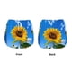 thumbnail image 3 of Balery Blue Sky Sunflower Pantalones cortos deportivos para mujer con forro y dos bolsillos, elásticos, para entrenamiento, gimnasio, yoga-Medium, 3 of 7