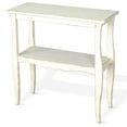 thumbnail image 2 of Rena Side End Table- Scallop Trim- 28 Inch Distressed White Mahogany, 2 of 5