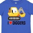 thumbnail image 4 of Inktastic Construction Truck I Love Diggers Boys or Girls Toddler T-Shirt, 4 of 5