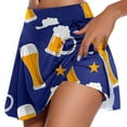 thumbnail image 1 of Gibobby faldas para niña estampado casual para mujer Falda deportiva de yoga Falda corta Falda corta(Azul, XXL), 1 of 4
