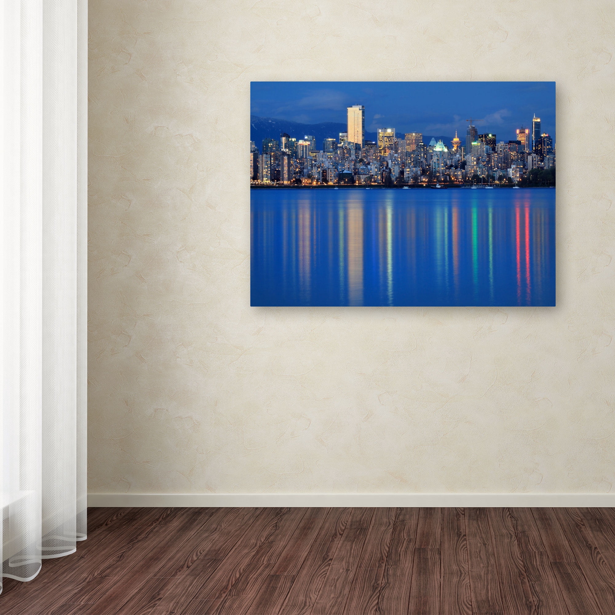 Trademark Fine Art "Vancouver City" Canvas Art by Pierre Leclerc