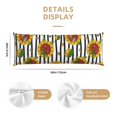 thumbnail image 2 of KLL Cute Sunflowers Pattern Long Body Pillow Cover,20x60 Body Pillow Cases,Soft Brushed Microfiber Invisible Zipper Design-Pillow core not included, 2 of 7