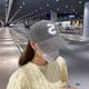thumbnail image 5 of Gorras de béisbol de lana de cordero ajustables,Sombrero de béisbol de forro polar de peluche,Sombrero de invierno con agujero para cola de caballo para mujeres, hombres, viajes al aire libre, 5 of 5