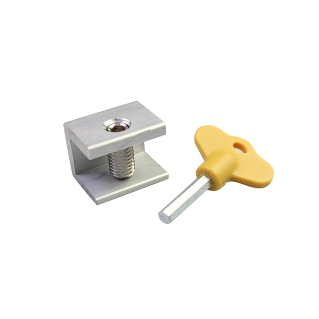 Amdohai 1 Pcs Adjustable Sliding Window Lock Stopper Door Frame Security Locks With Key