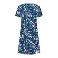 thumbnail image 5 of Robes Maxi pour Femmes 2023 Robe d'Été Bohème à Manches Courtes Imprimée Robe de Plage Longueur Genou Robe à Manches Courtes en Liquidation, 5 of 5