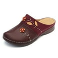 thumbnail image 2 of Wensltd Summer Sandals for Women Round-Toe Sandals - Floral Covered Toe, Non-Slip Wedge Heel & Arch Support, 2 of 3