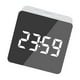 thumbnail image 2 of Reloj despertador digital LED Temperatura Escritorio Espejo de maquillaje Arte Snooze Reloj Dormitorio Decoración de oficina, Cuadrado seitruly HA3237-02B, 2 of 6