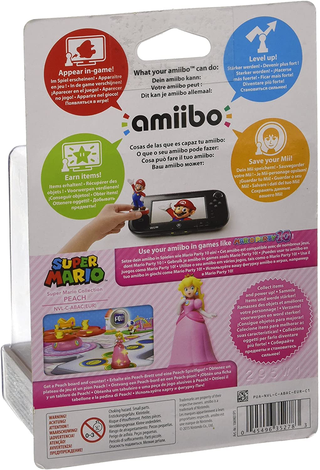 Figura amiibo de Princesa Peach, Serie Super Mario Bros de Nintendo 5