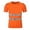 Orange, variant on High Visibility Shirts For Men Lightweight Hi Vis Reflective Construction Work T Shirt Breathable Shirt Tops Tshirt For Men Yellow L