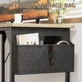 thumbnail image 6 of Furmax 40 Inch Office Desk Modern Computer Desk with Storage Bag Writing Table with Headphone Hook, Oak, 6 of 8