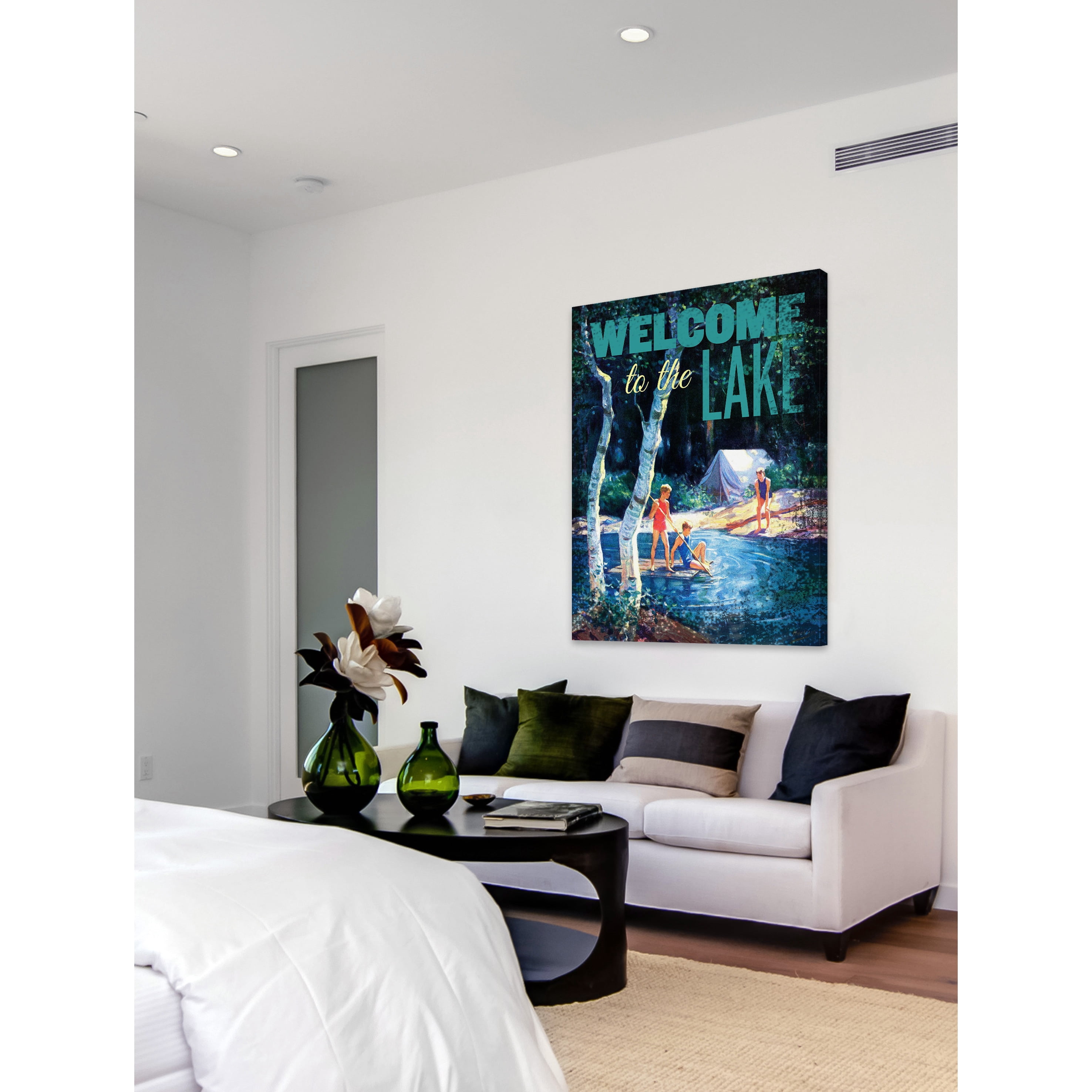 Marmont Hill - "Welcome to Lake" Painting Print on Wrapped Canvas