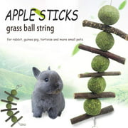 Zeus Teeth Cleaning Molar Snacks Chew Stick Grass Ball Toy for Rabbit Hamster Rat