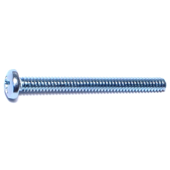 #6-32 x 1-1/2" Zinc Plated Steel Coarse Thread Phillips Pan Head Machine Screws MSCPS-097