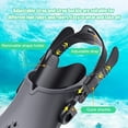 thumbnail image 2 of Aletas De Natación Buceo Natación Aletas Adultos Deportes acuáticos Entrenamiento Pie Aletas (Negro S/M), 2 of 5