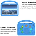 thumbnail image 5 of Dteck Case for Samsung Galaxy Tab A9+ / A9 Plus 11", Lightweight EVA Shockproof Handle Kids Case with Kickstand Cute DIY Accessories,Blue (Cartoon Letters), 5 of 6