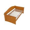 thumbnail image 4 of Pemberly Row Mid-Century Solid Wood Twin Daybed in Light Toffee, 4 of 11