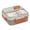 Khaki, variant on Large Capacity Three Compartment Lunch Box with Tableware, Portable Sealed Meal Container for Workers, Microwave Safe And Leak-Proof Bento Box for Office And Travel, 1 Lunch Box