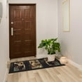 thumbnail image 2 of Ottomanson Machine Washable Non-Slip Rubberback Rooster 2x5 Kitchen Runner Rug, 20" x 59", Black, 2 of 8