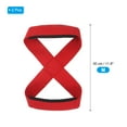 thumbnail image 2 of Uxcell Figure Lifting Strap, Weightlifting Wrist Wraps Dead Lift Padded Grips for Fitness Power Strength Training Red Medium, 2 of 7