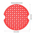 thumbnail image 6 of Fyeme Reusable Silicone Air Fryer Basket Mats Reusable Square Round Non Stick Heat Resistant Steamer Grill Pad Liners BPA Free Air Fryer Accessory for Baking Steaming Cooking, 6 of 8